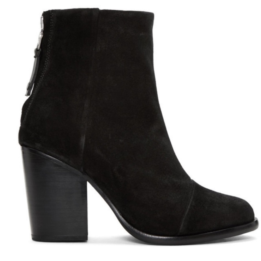 Rag&Bone Ashby Black Suede Heeled Boots